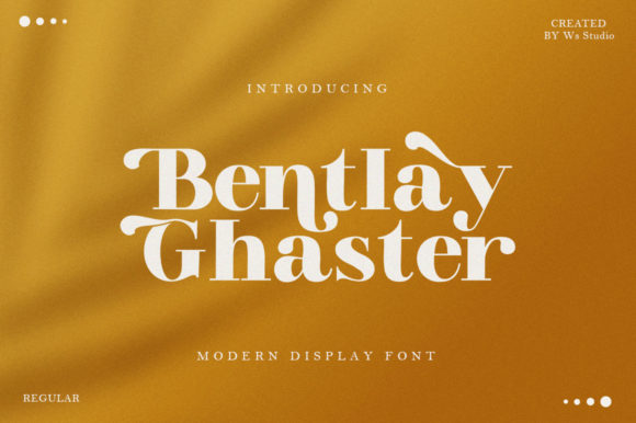 Bentlay Ghaster: A Bold Serif for Impactful Design