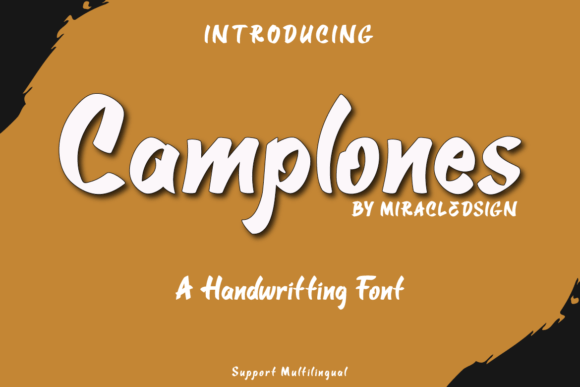 Camplones: A Handwritten Font with Artistic Flow