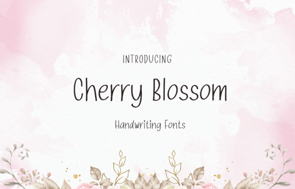 Cherry Blossom Font: Sweet Handwritten Style