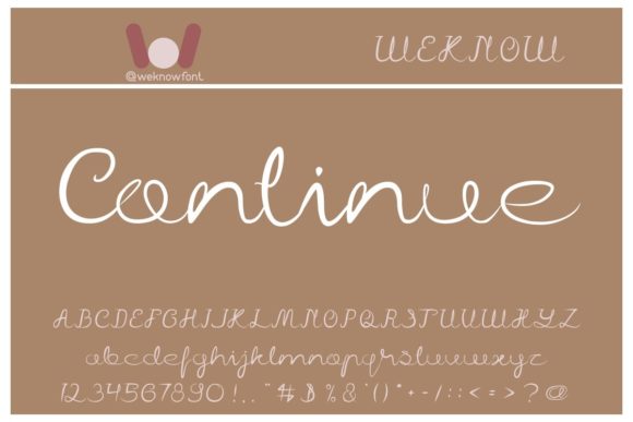 Continue: The Delicate Script Font for Modern Design