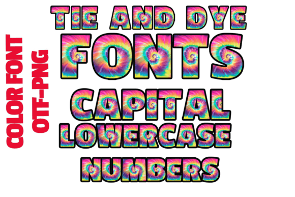 Create Vibrant Designs with a Unique Tie Dye Font