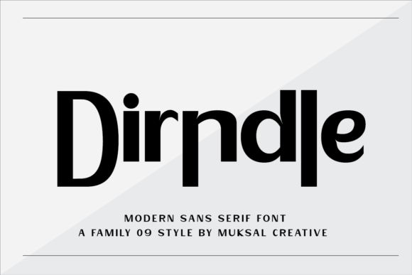 Discover Dirndle: A Modern Sans Serif for Bold Brands