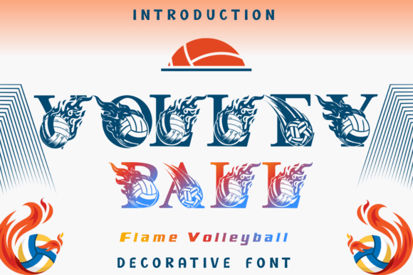 Flame Volleyball: Ignite Your Sports Design
