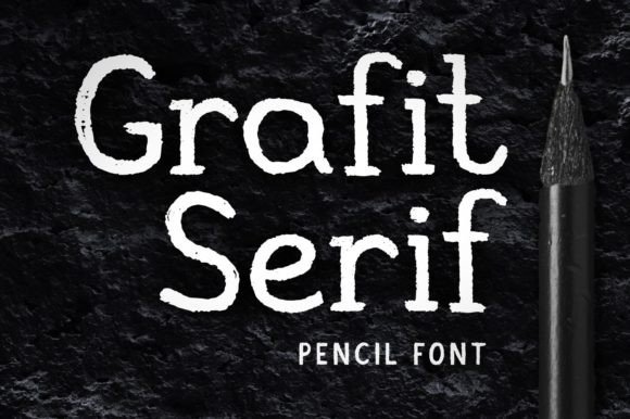 Grafit Serif: A Cool Handmade Pencil Typeface