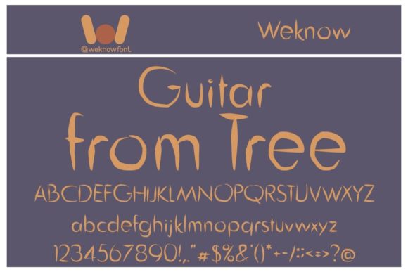 Guitar from Tree: A Clean Script Font for Modern Design