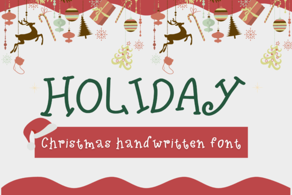 Holiday: A Festive Handwritten Display Font