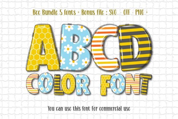 Honey Bee: A Whimsical Color Font for Joyful Designs
