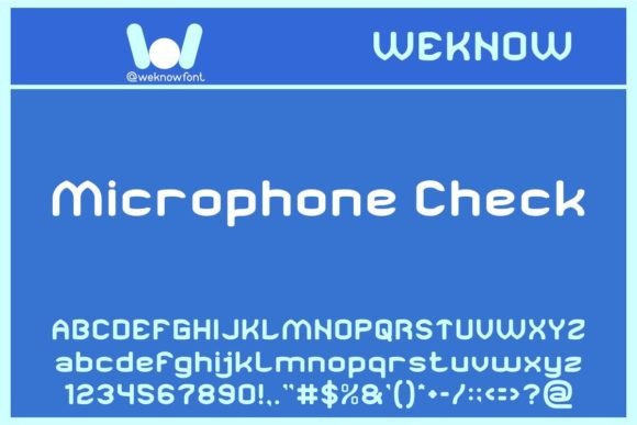 Microphone Check: A Modern Sans Serif for Impactful Design