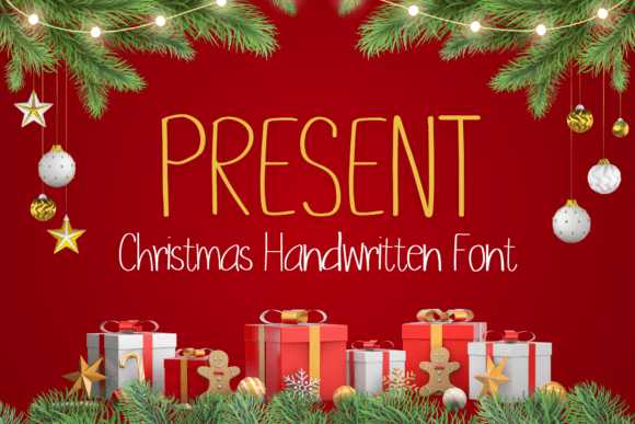 Present: A Sweet and Friendly Handwritten Font for Creative Projects