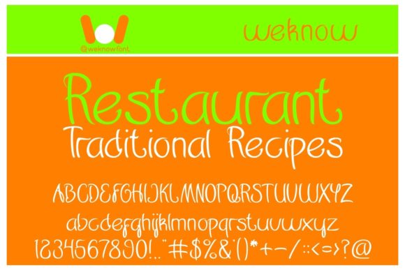 Restaurant: A Chic Script Font for Modern Designs