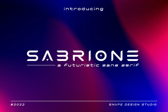 Sabrione: A Futuristic Font for Bold Designs