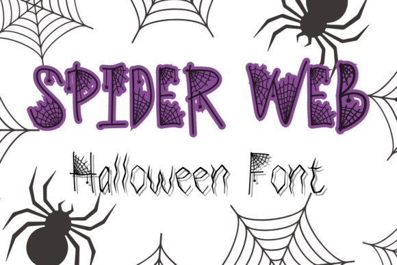 Spider Web: A Friendly Handwritten Font for Spooky Designs