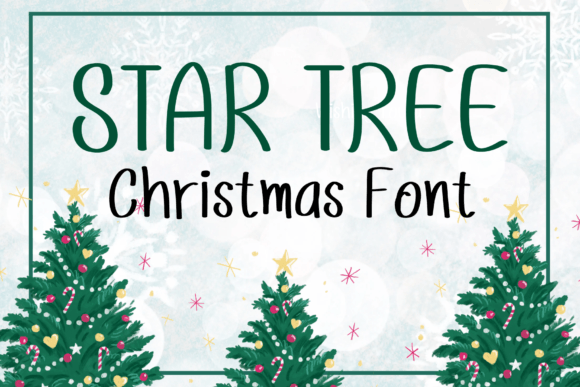 Star Tree Font: Sweet Handwritten Style for Creative Projects