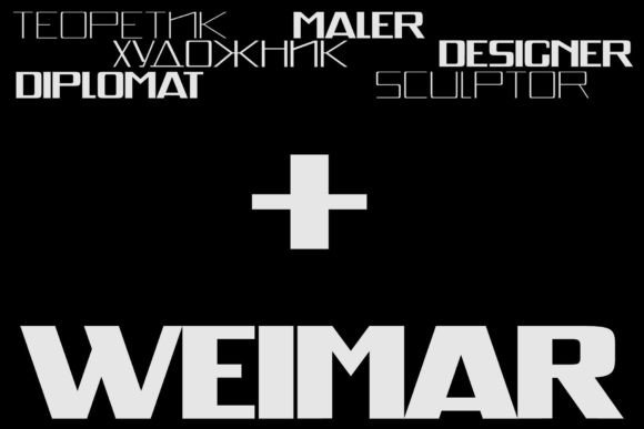 Weimar: A Typeface with Architectural Precision