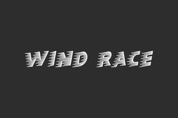 Wind Race: A Dynamic Font for Modern Design